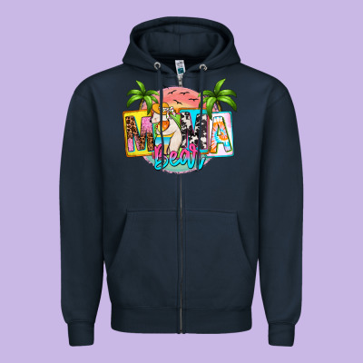 Mama Bear Summer Zipper Hoodie Designed By Zillion Design Studio