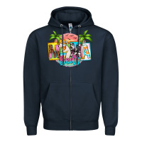 Navy mama bear summer Zipper Hoodie - Zillion Design Studio