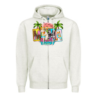 Oatmeal Heather mama bear summer Zipper Hoodie - Zillion Design Studio