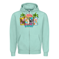 Seafoam mama bear summer Zipper Hoodie - Zillion Design Studio