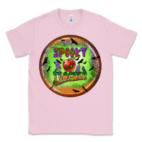 Bubblegum Pink Spooky Teacher Classic Tee - BundleAndBundleShop