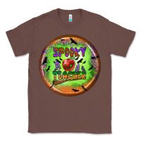 Chestnut Spooky Teacher Classic Tee - BundleAndBundleShop