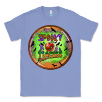 Colony Blue Spooky Teacher Classic Tee - BundleAndBundleShop