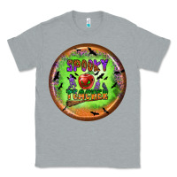 Heather Grey Spooky Teacher Classic Tee - BundleAndBundleShop