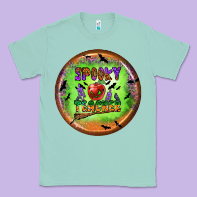 Spooky Teacher Classic Tee Designed By Bundleandbundleshop