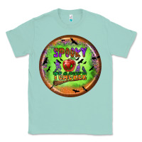 Seafoam Spooky Teacher Classic Tee - BundleAndBundleShop