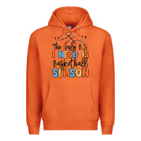 Carrot the only b.s. i need is basketball season Premium Hoodie - MaliasSmallBusiness