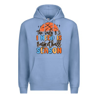 Colony Blue the only b.s. i need is basketball season Premium Hoodie - MaliasSmallBusiness