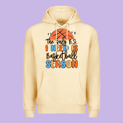 The Only B.s. I Need Is Basketball Season Premium Hoodie Designed By Maliassmallbusiness