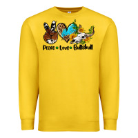 Lemon peace love  bullskull Premium Sweatshirt - AdoDesignShop