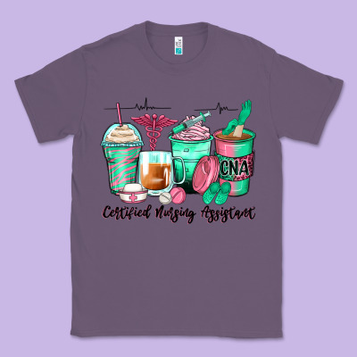 Certified Nursing Assistant Coffee Cups Classic Tee Designed By Zillion Design Studio