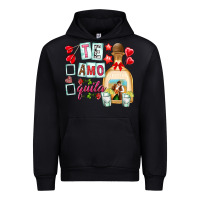 Black te amo te quila Urban Hoodie - NancyCooperArtShop