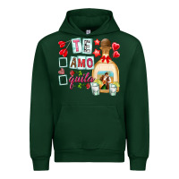 Forest Green te amo te quila Urban Hoodie - NancyCooperArtShop