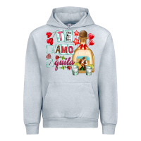 Heather Grey te amo te quila Urban Hoodie - NancyCooperArtShop