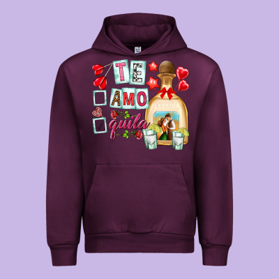Te Amo Te Quila Urban Hoodie Designed By Nancycooperartshop