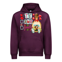 Mauve Wine te amo te quila Urban Hoodie - NancyCooperArtShop