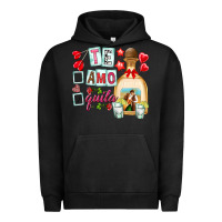 Pigment Black te amo te quila Urban Hoodie - NancyCooperArtShop