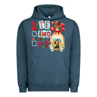 Pigment Midnight Navy te amo te quila Urban Hoodie - NancyCooperArtShop