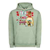 Pigment Oil Green te amo te quila Urban Hoodie - NancyCooperArtShop