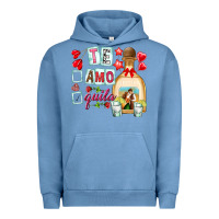 Pigment Pebble Blue te amo te quila Urban Hoodie - NancyCooperArtShop