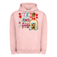 Pigment Salmon te amo te quila Urban Hoodie - NancyCooperArtShop