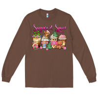 Chestnut sugar and spice pink gingerbread coffee cups Long Sleeve Tee - Zillion Design Studio