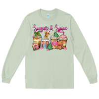 Matcha sugar and spice pink gingerbread coffee cups Long Sleeve Tee - Zillion Design Studio