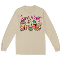 Mushroom sugar and spice pink gingerbread coffee cups Long Sleeve Tee - Zillion Design Studio