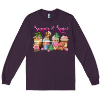 Plum sugar and spice pink gingerbread coffee cups Long Sleeve Tee - Zillion Design Studio