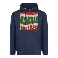 Navy christmas plaid and white glitter snow seamless pattern Heavyweight Hoodie - BundleAndBundleShop