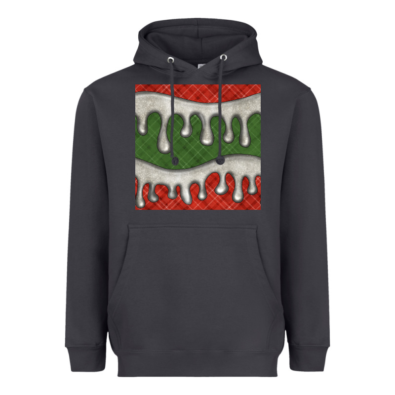 Christmas Plaid And White Glitter Snow Seamless Pattern Heavyweight Hoodie by BundleAndBundleShop | Teevron