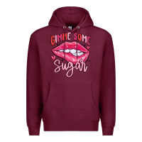 Burgundy gimme some sugar Premium Hoodie - MaliasSmallBusiness