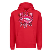 Red gimme some sugar Premium Hoodie - MaliasSmallBusiness