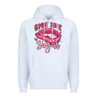 White gimme some sugar Premium Hoodie - MaliasSmallBusiness