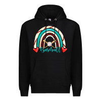 Black Baseball Rainbow Premium Hoodie - RanaPortraitStore