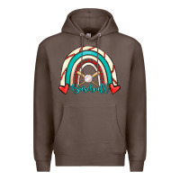 Coffee Baseball Rainbow Premium Hoodie - RanaPortraitStore