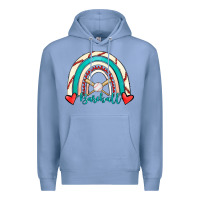 Colony Blue Baseball Rainbow Premium Hoodie - RanaPortraitStore