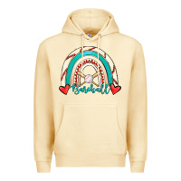 Pina Colada Baseball Rainbow Premium Hoodie - RanaPortraitStore