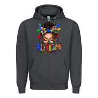 Smoke autism mom afro messy bun Zipper Hoodie - texasbilliewilder