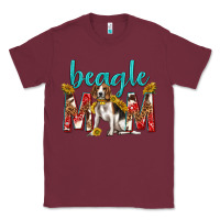Burgundy western beagle mom Classic Tee - texasbilliewilder