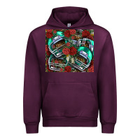 Floral American Football  Helmet Urban Hoodie | Teevron