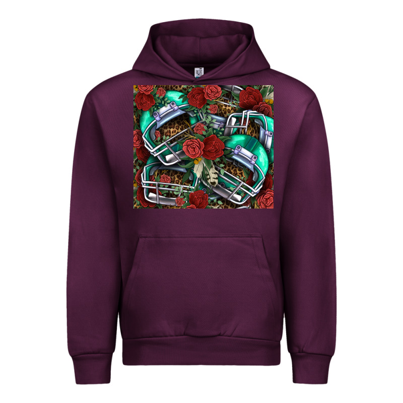 Floral American Football  Helmet Urban Hoodie by NancyCooperArtShop | Teevron