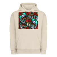 Pigment French Oak floral american football  helmet Urban Hoodie - NancyCooperArtShop
