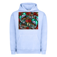Pigment Grape Ice floral american football  helmet Urban Hoodie - NancyCooperArtShop