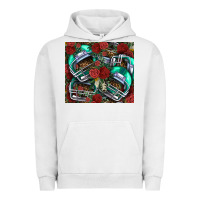 Pigment Lunar Rock floral american football  helmet Urban Hoodie - NancyCooperArtShop