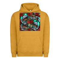 Pigment Peanut Butter floral american football  helmet Urban Hoodie - NancyCooperArtShop