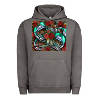 Pigment Tornado floral american football  helmet Urban Hoodie - NancyCooperArtShop
