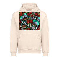 Sandshell floral american football  helmet Urban Hoodie - NancyCooperArtShop