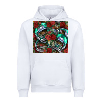 White floral american football  helmet Urban Hoodie - NancyCooperArtShop