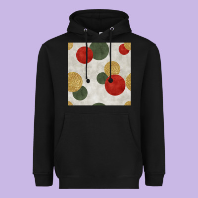 Christmas Points Seamless Pattern Heavyweight Hoodie Designed By Bundleandbundleshop